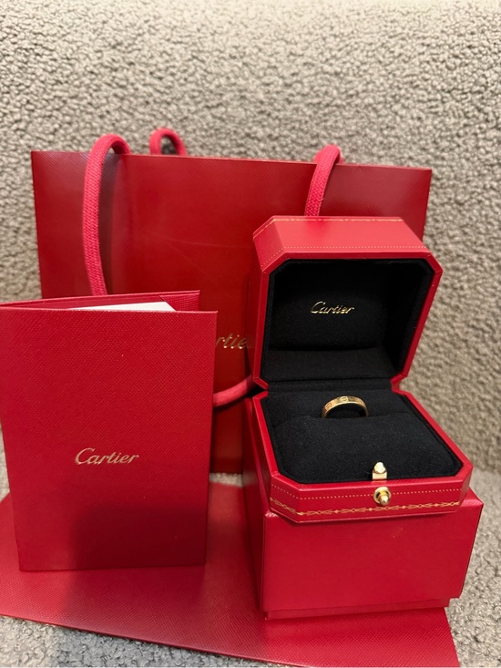Cartier Jewelry - Cartier Yellow Gold Love Ring with Red Presentation Set
